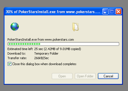 Step 2 PokerStars Download