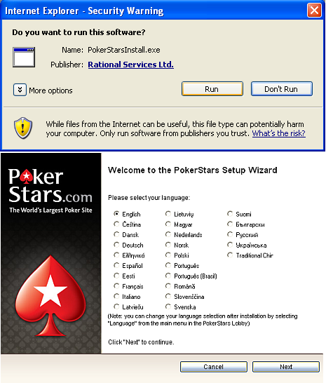 Step 3 PokerStars Download